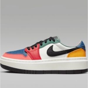 Jordan Red and White Air Jordan 1 Elevate Low SE